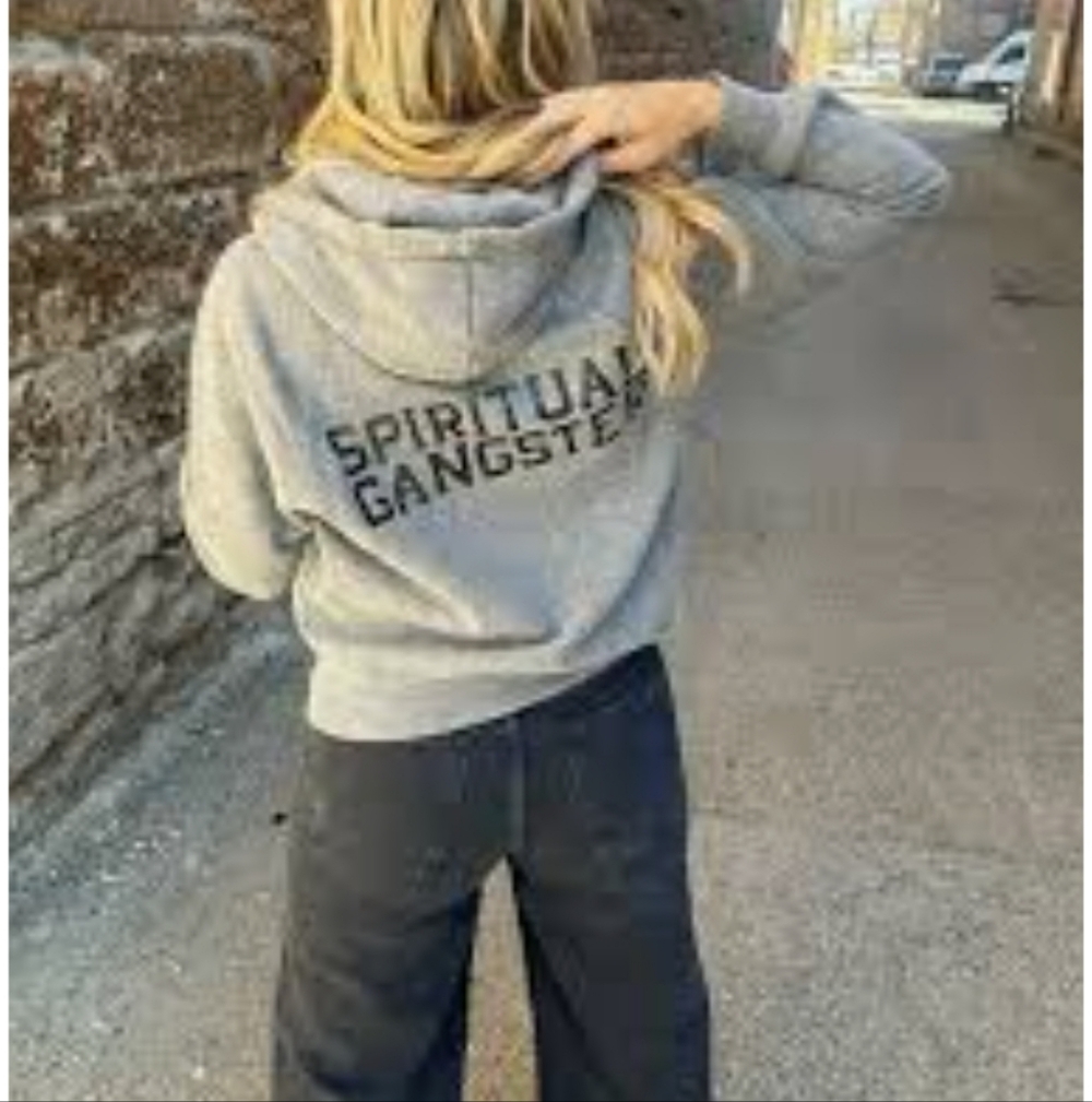 Spiritual Gangster OG Everyday Zip Hoodie Heather Gray L - Picture 2 of 4